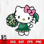 South Florida Bulls Hello Kitty Cheerleader 12 Svg Eps Dxf Png File, Digital Download, Instant Download