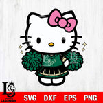 South Florida Bulls Hello Kitty Cheerleader Svg Eps Dxf Png File, Digital Download, Instant Download