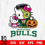 South Florida Bulls Hello Kitty Horror 10 Svg Eps Dxf Png File, Digital Download
