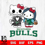 South Florida Bulls Hello Kitty Horror 11 Svg Eps Dxf Png File, Digital Download
