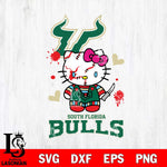 South Florida Bulls Hello Kitty Horror 2 Svg Eps Dxf Png File, Digital Download