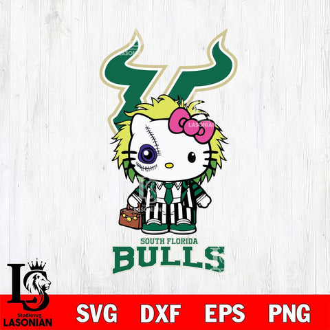 South Florida Bulls Hello Kitty Horror 8 Svg Eps Dxf Png File, Digital Download