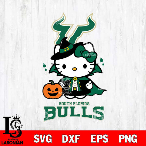 South Florida Bulls Hello Kitty Horror 9 Svg Eps Dxf Png File, Digital Download