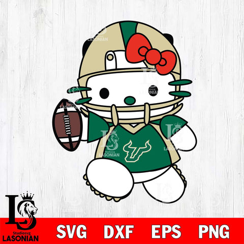 South Florida Bulls Hello Kitty sport 11 Svg Eps Dxf Png File, NCAA svg, Digital Download, Instant Download