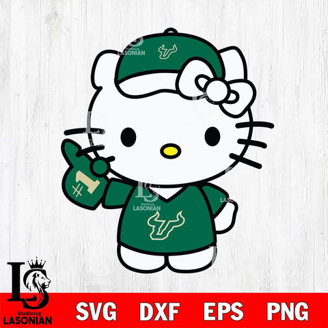South Florida Bulls Hello Kitty sport 5 Svg Eps Dxf Png File, NCAA svg, Digital Download, Instant Download