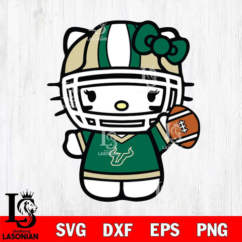 South Florida Bulls Hello Kitty sport 9 Svg Eps Dxf Png File, NCAA svg, Digital Download, Instant Download