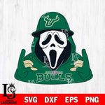 South Florida Bulls Horror Character Ghostface Sport Svg Eps Dxf Png File, NCAA svg, Digital Download, Instant Download