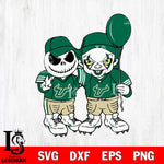 South Florida Bulls Jack Skellington And Pennywise Football Svg Eps Dxf Png File, NCAA svg, Digital Download, Instant Download