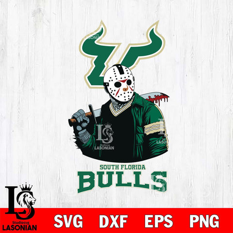 South Florida Bulls Jason Voorhees 10 Svg Eps Dxf Png File, Digital Download