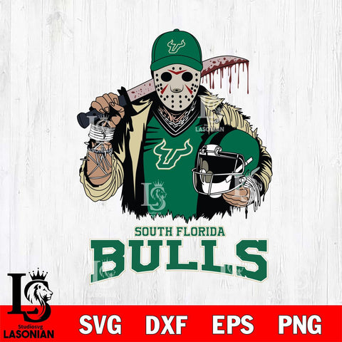South Florida Bulls Jason Voorhees 2 Svg Eps Dxf Png File, Digital Download