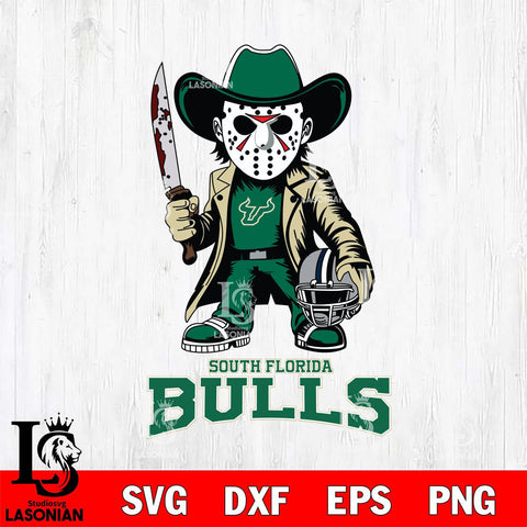 South Florida Bulls Jason Voorhees 3 Svg Eps Dxf Png File, Digital Download