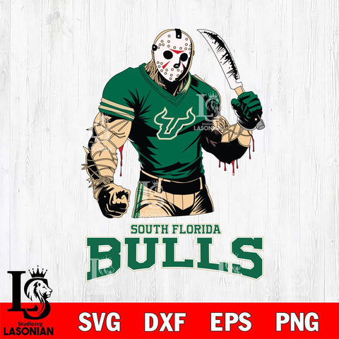 South Florida Bulls Jason Voorhees Svg Eps Dxf Png File, Digital Download