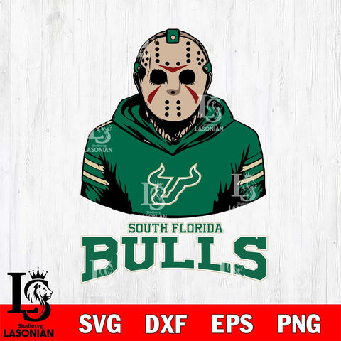 South Florida Bulls Jason Voorhees 4 Svg Eps Dxf Png File, Digital Download