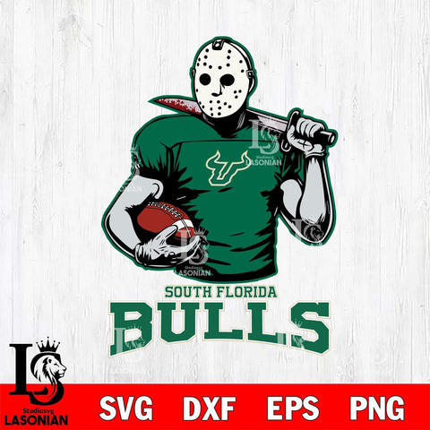 South Florida Bulls Jason Voorhees 9 Svg Eps Dxf Png File, Digital Download