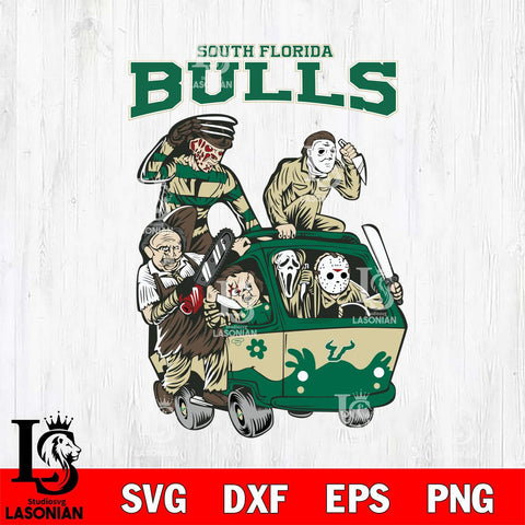 South Florida Bulls Jason Voorhees Horror 10 Svg Eps Dxf Png File, NCAA svg, Digital Download, Instant Download