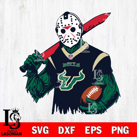 South Florida Bulls Jason Voorhees Horror 11 Svg Eps Dxf Png File, NCAA svg, Digital Download, Instant Download