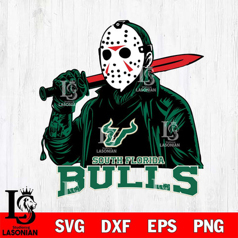 South Florida Bulls Jason Voorhees Horror 12 Svg Eps Dxf Png File, NCAA svg, Digital Download, Instant Download