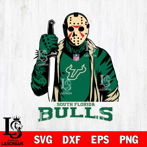 South Florida Bulls Jason Voorhees Horror 3 Svg Eps Dxf Png File, NCAA svg, Digital Download, Instant Download