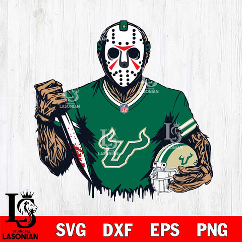 South Florida Bulls Jason Voorhees Horror 5 Svg Eps Dxf Png File, NCAA svg, Digital Download, Instant Download