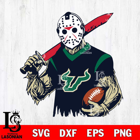 South Florida Bulls Jason Voorhees Horror Halloween 2 Svg Eps Dxf Png File, NCAA svg, Digital Download, Instant Download