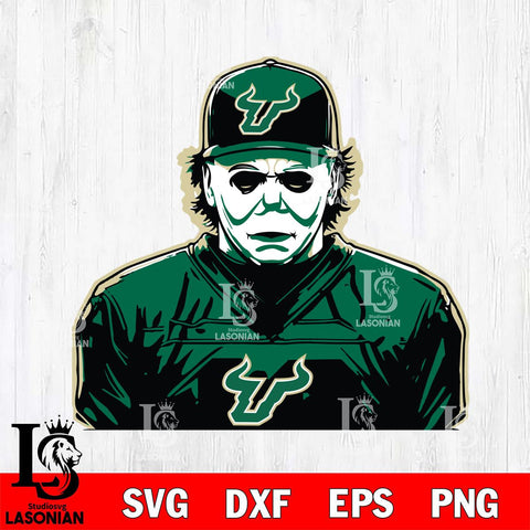 South Florida Bulls Michael Myers Horror Halloween Svg Eps Dxf Png File, NCAA svg, Digital Download, Instant Download
