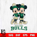South Florida Bulls Mickey And Minnie Mouse Football Svg Eps Dxf Png File, NCAA svg , File Cut , Digital Download , Instant Download, Cut Svg Files