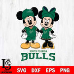 South Florida Bulls Mickey Minnie Rugby Svg Eps Dxf Png File, NCAA svg , File Cut , Digital Download , Instant Download, Cut Svg Files