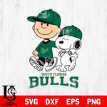 South Florida Bulls Peanuts Snoopy Friends SVG DXF EPS PNG FILE,Snoopy File Cut, NCAA Digital Download,Instant Download,Christmas Silhouette