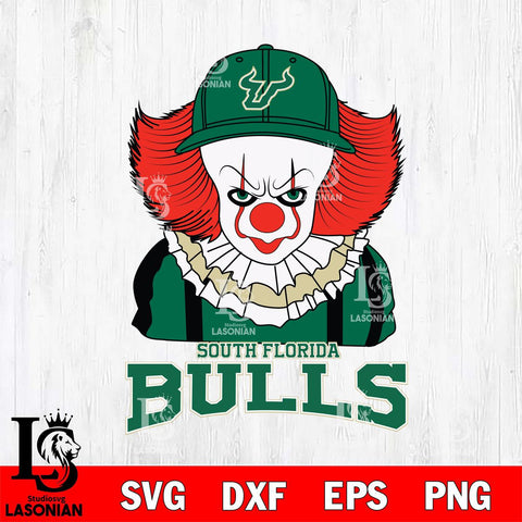 South Florida Bulls Pennywise Horror Sport 10 Svg Eps Dxf Png File, Digital Download