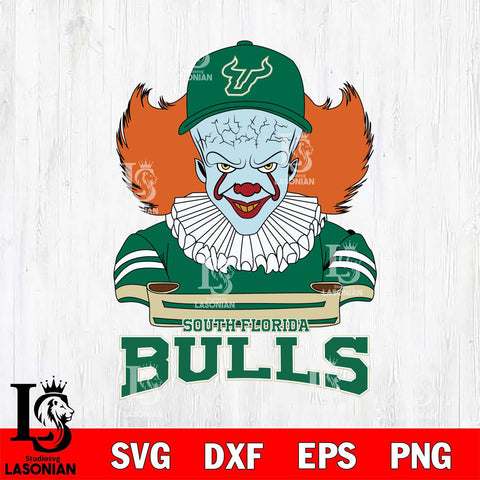 South Florida Bulls Pennywise Horror Sport 2 Svg Eps Dxf Png File, Digital Download