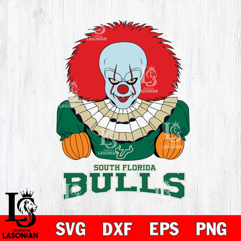South Florida Bulls Pennywise Horror Sport 3 Svg Eps Dxf Png File, Digital Download