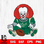 South Florida Bulls Pennywise Horror Sport 6 Svg Eps Dxf Png File, Digital Download