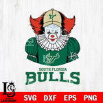 South Florida Bulls Pennywise Horror Sport 7 Svg Eps Dxf Png File, Digital Download