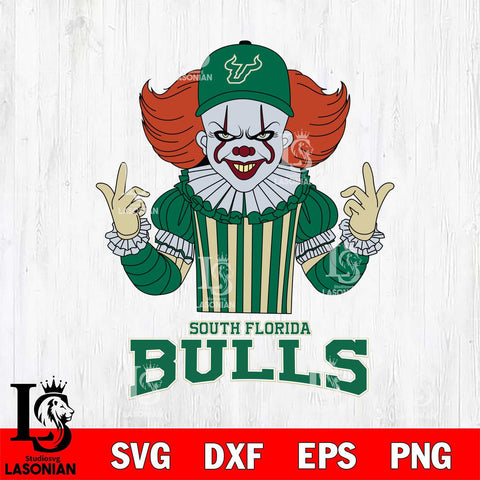 South Florida Bulls Pennywise Horror Sport 8 Svg Eps Dxf Png File, Digital Download
