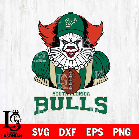 South Florida Bulls Pennywise Horror Sport 9 Svg Eps Dxf Png File, Digital Download