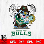 South Florida Bulls Stitch Freddy Krueger Halloween Svg Eps Dxf Png File, Digital Download, Instant Download