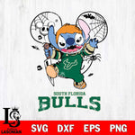 South Florida Bulls Stitch Michael Halloween Svg Eps Dxf Png File, Digital Download, Instant Download