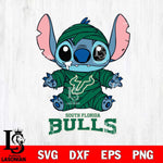 South Florida Bulls Stitch Mummy Svg Eps Dxf Png File, NCAA svg, Digital Download, Instant Download