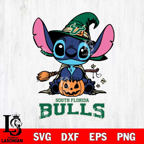 South Florida Bulls Stitch witch Svg Eps Dxf Png File, NCAA svg, Digital Download, Instant Download