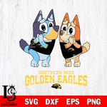 Southern Miss Golden Eagles Bluey & Bingo 5 Svg Eps Dxf Png File, NCAA svg, Digital Download, Instant Download