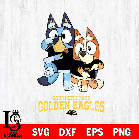Southern Miss Golden Eagles Bluey Chilli Dance Mode Svg Eps Dxf Png File, Digital Download, Instant Download