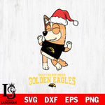 Southern Miss Golden Eagles Bluey Chilli Happy Christmas Svg Eps Dxf Png File, Digital Download