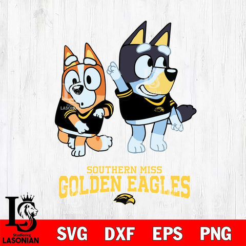 Southern Miss Golden Eagles Bluey Chilli Mode Dance Svg Eps Dxf Png File, Digital Download, Instant Download