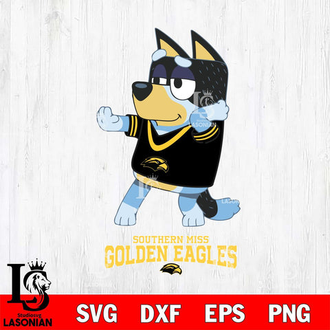 Southern Miss Golden Eagles Bluey Dad Dance Svg Eps Dxf Png File, Digital Download, Instant Download