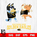 Southern Miss Golden Eagles Bluey Dance Svg Eps Dxf Png File, Digital Download, Instant Download