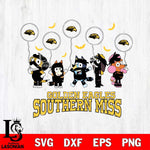 Southern Miss Golden Eagles Bluey Halloween Spooky Svg Eps Dxf Png File, Digital Download, Instant Download