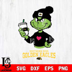 Southern Miss Golden Eagles Boujee Grinch Heart Christmas Cut Files Cricut, Svg Dxf Eps Png file, Digital download , Silhouette