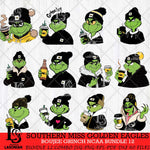 Southern Miss Golden Eagles Boujee Grinch NCAA Bundle 12 SVG Eps Dxf Png File, Digital Download, Instant Download