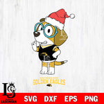 Southern Miss Golden Eagles Christmas Bluey Honey Sport Cut Files,Bluey Cricut,Christmas Svg , Bluey svg , Digital Download, dxf eps png pdf file