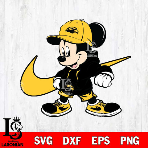 Southern Miss Golden Eagles Cool Mickey Mouse Svg Eps Dxf Png File, NCAA svg, Digital Download, Instant Download